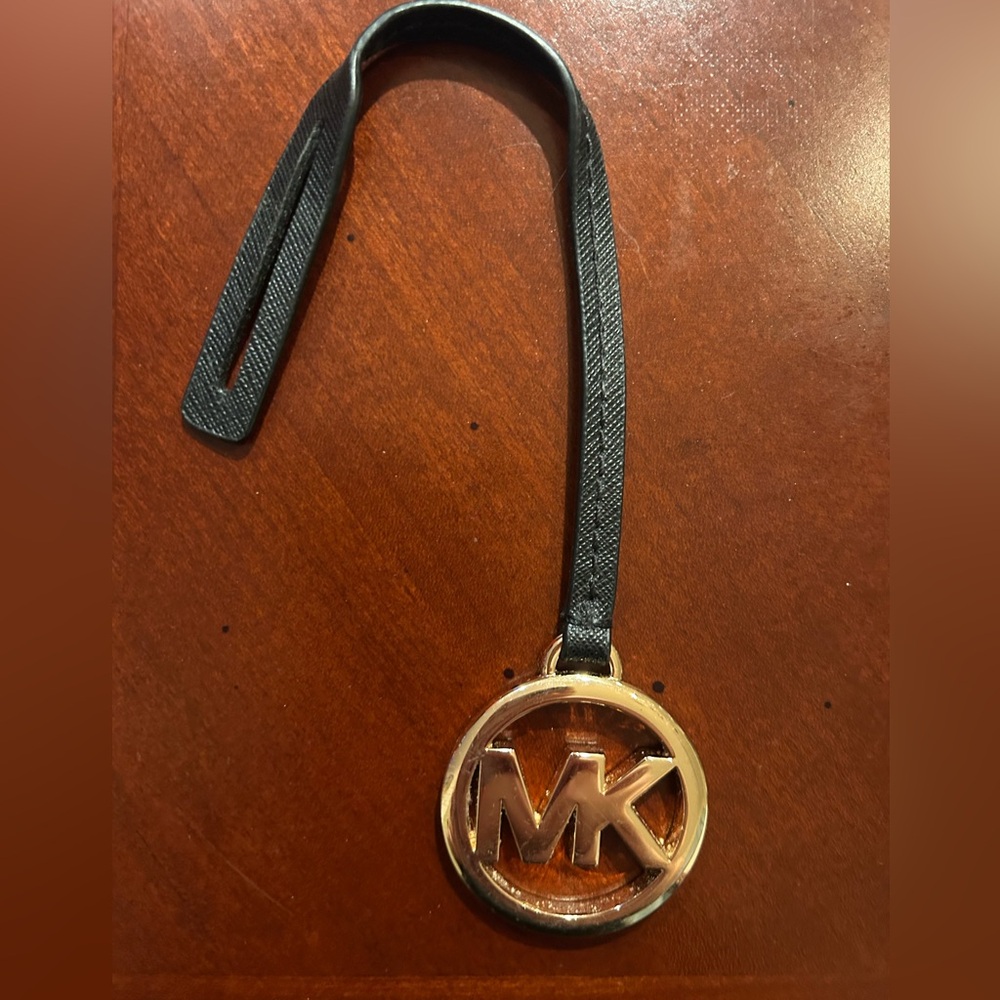 Michael Kors Gold and Black Logo Charm